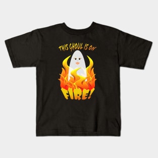 This Ghoul is on Fire v2 Kids T-Shirt